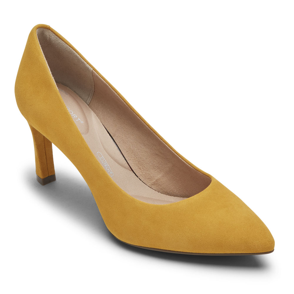 Rockport Singapore Womens Heels - Total Motion Sheehan Yellow - BD7835496